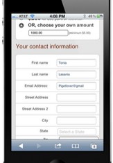 Mobile Form for Nonprofits