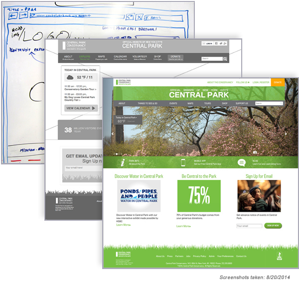 Central park Conservancy redesign from paper to finish