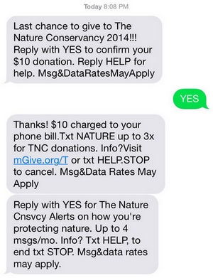 TNC Text Message