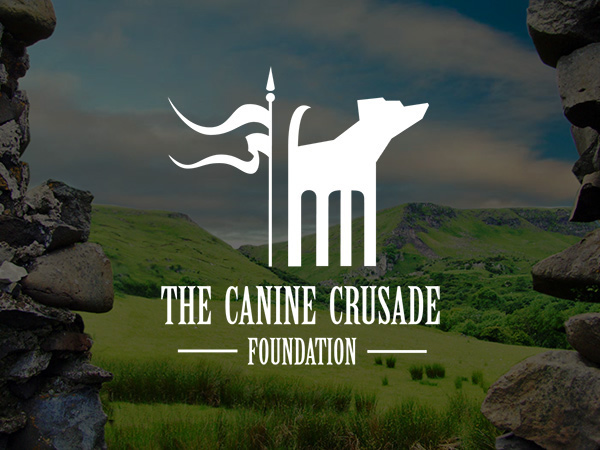 Strong and faithful logo design by crazy talented artist Eric Maniscalco for caninecrusadefoundation.org(@CanineCrusadeNY)