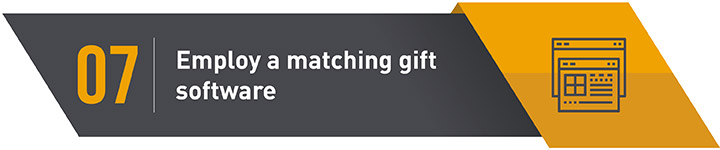 How to employ matching gift software